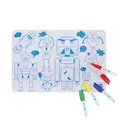 Super Petit - Silikónová podložka na maľovanie MINI - Robot