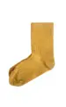 Lamama - Detské ponožky z bio bavlny vrubkované - žlté