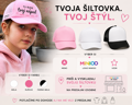 Personalizovaná šiltovka s vlastným menom, textom alebo vzorom