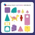 Magna - Tiles: Magnetická stavebnica Castle DLX 48 dielov