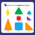 Magna - Tiles Magnetická stavebnica Combo 46 dielov