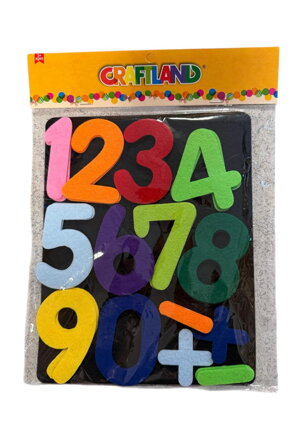 Čísla a číslice - plstený materiál