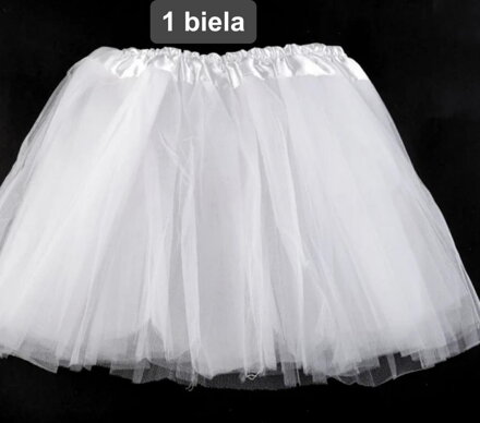 Detská tutu suknička - biela 1-3roky 