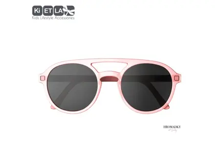 KiETLA - CraZyg-Zag slnečné okuliare PiZZ 9-12 rokov pink pilotky