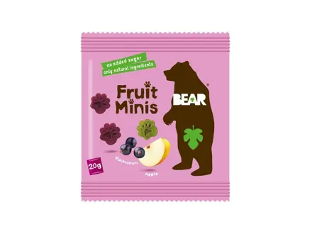 BEAR Fruit Minis jablko a ríbezľa, 100 g