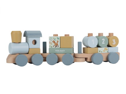 Little Dutch - Vláčik drevený Forest Friends