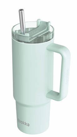 Quokka - Nerezový termohrnček so slamkou Stream Turquoise 950 ml