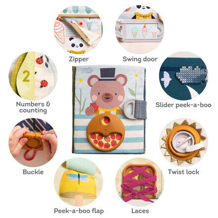 Taf Toys - Knižka s aktivitami Fantasy Busy Book