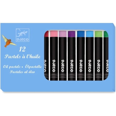 Djeco  - Olejové pastelky voskovky Klasik 12 ksks