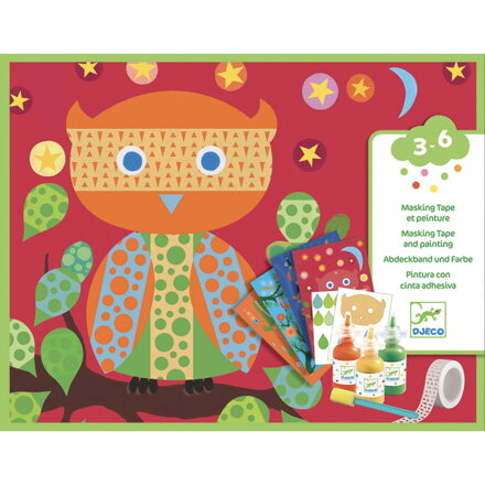 Djeco - Maľovanie s perforovanou páskou: Čáry-máry