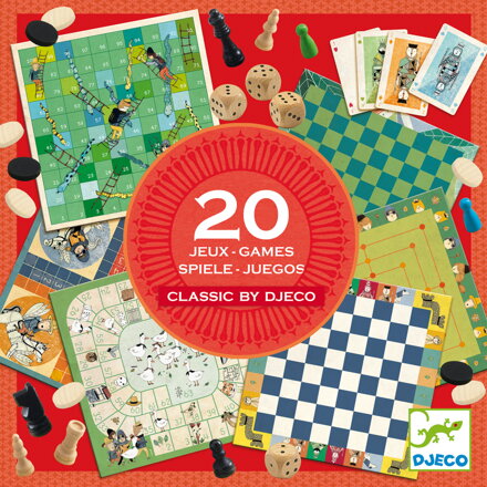 Djeco -  Classic by Djeco: zbierka 20 klasických hier