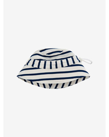 Minymo - Bambusový klobúk - pásikavý modrá/biela