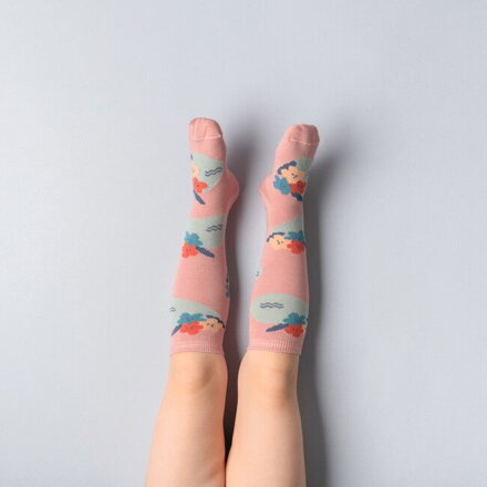 MOE - Detské podkolienky - ružové Lekná