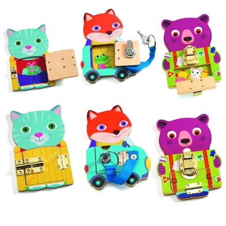 Djeco - Drevená edukatívna hra: Locktou