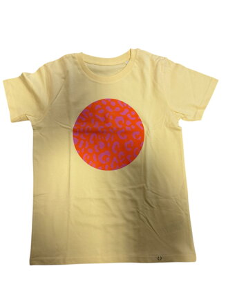 Lemur -Detské Tričko LEOPARD NEON žlté