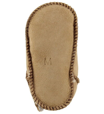 Enfant  - detské capačky z jahňacej kože HNEDÉ