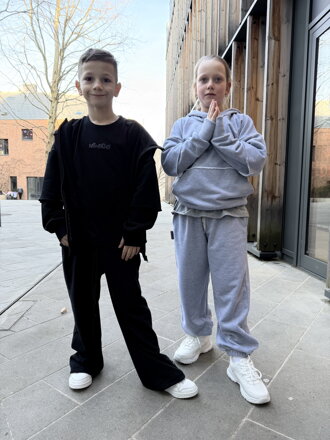 Wide Replay Pants - Široké detské tepláky s gumou na spodnom leme