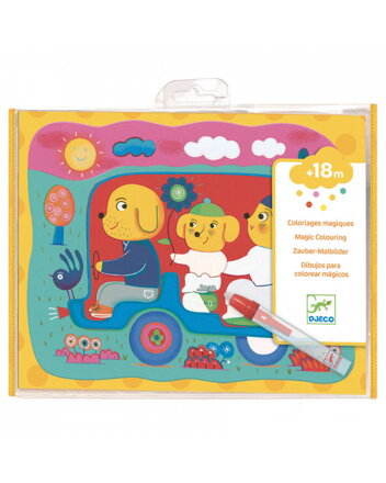 Djeco - magické vyfarbovanie vodou - Ukrytí na cestách 