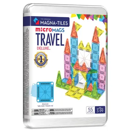 Magna- Tiles: Magnetická stavebnica Travel Set Deluxe 55 dielov