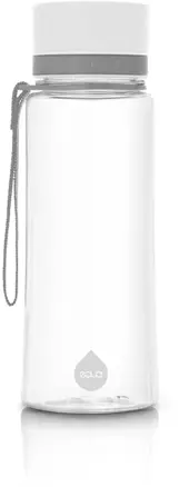 My Equa  - fľaša 600ml - priesvitná s bielym vrchnákom