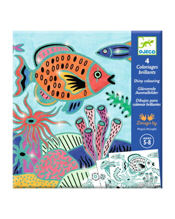 Djeco -  Omaľovánky s lesklými kontúrami: Pod Morom