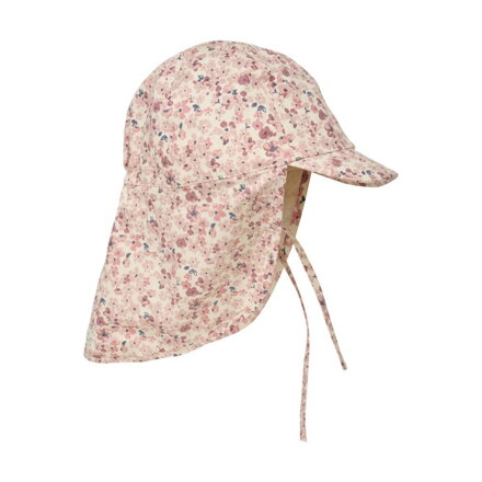 Enfant - Šiltovka s predĺženým zadným dielom so šnúrkami UV filtrom - Flowers