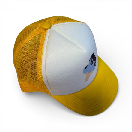 Lamama - Šiltovka žlto-biela Ice cream