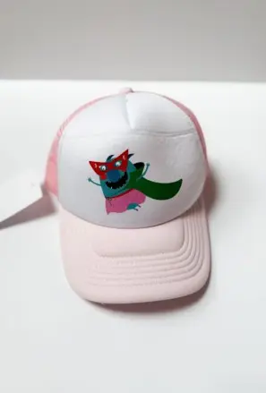 Lamama - Šiltovka ružová Superhero