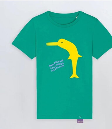 Lemur - Detské Tričko DELFÍN zelené