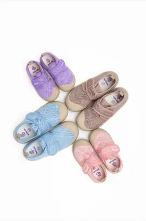 Milash - sieťované tenisky FUN shoes - FIALOVÉ