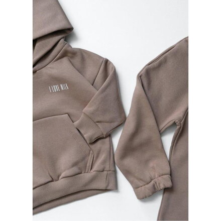 I LOVE MILK - Tepláková súprava s logom - béžová