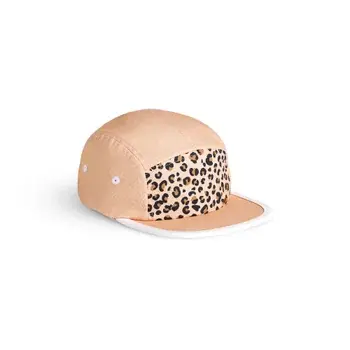 KiETLA - Leopard šiltovka s UV ochranou – Apricot Leopard 0-2roky