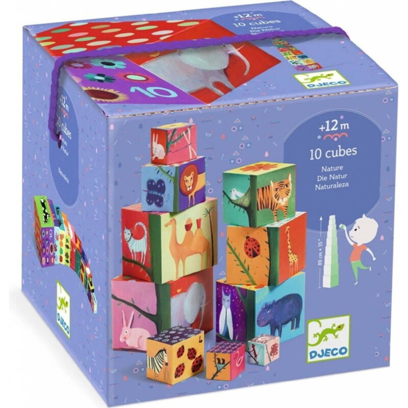 Djeco -  Veža z kociek: Príroda (10 ks)