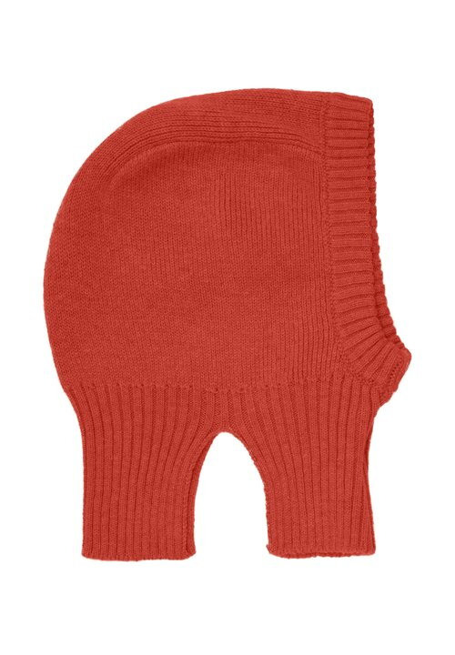 CeLaVi - Detská pletená merino kukla: oranžová