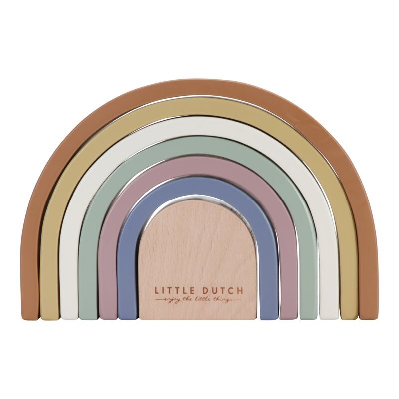 Little Dutch - Skladačka drevená dúha Vintage