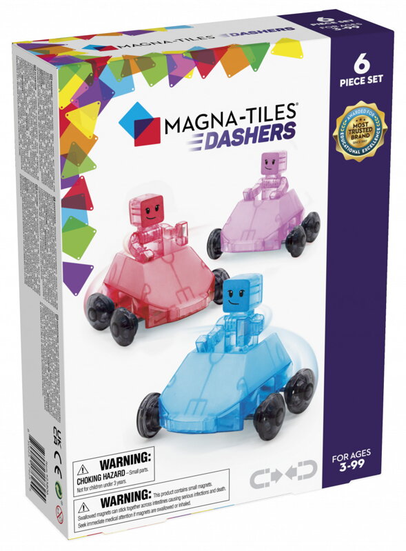 Magna-Tiles: Magnetická stavebnica Dashers 6 dielov