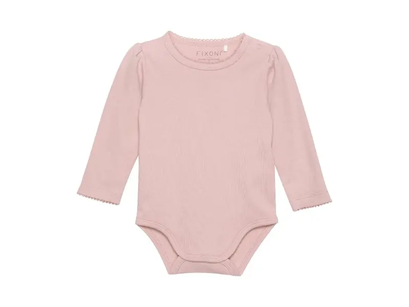 Fixoni - Detské body s dlhým rukávom - ružové