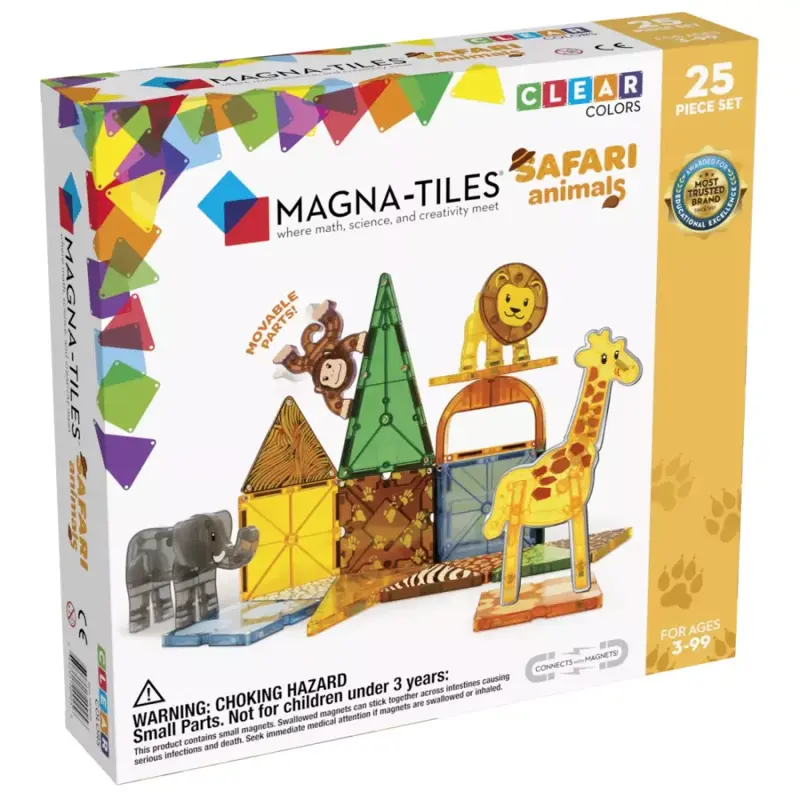 Magna - Tiles: Magnetická stavebnica Safari 25 dielov