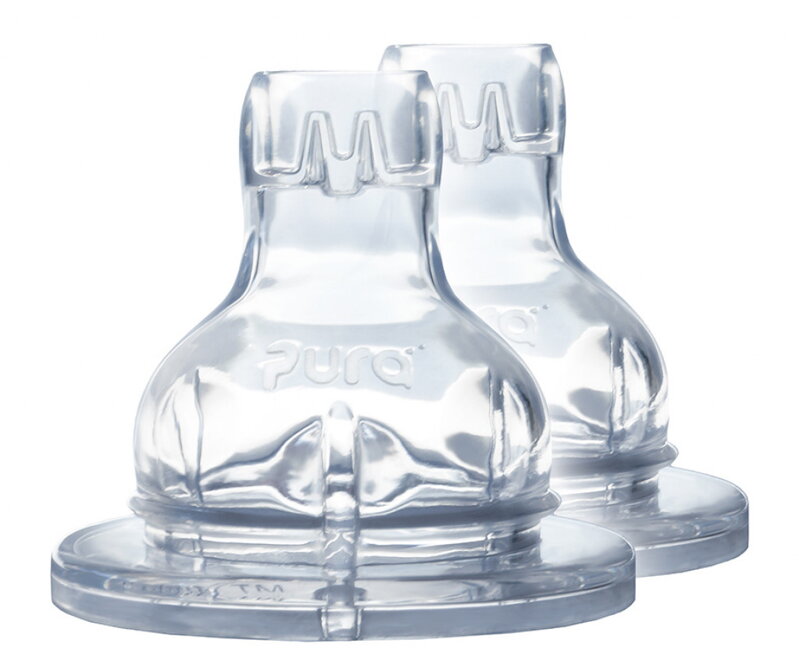 Pura - Silikónové náustky 2ks (S membránou proti rozliatiu)