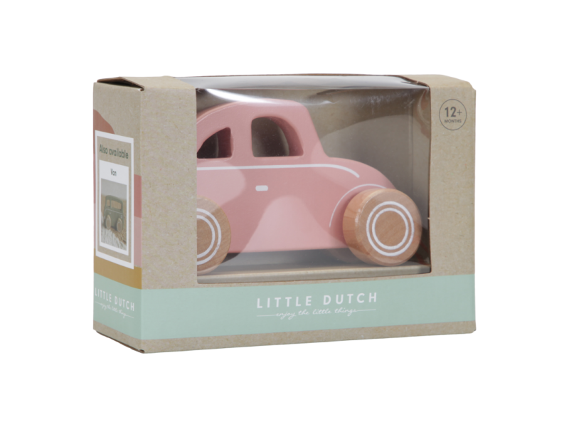 Little Dutch - Autíčko drevené Pink