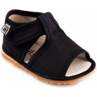 RAK - Inovatívne papučky s otvorenou špičkou - čierne