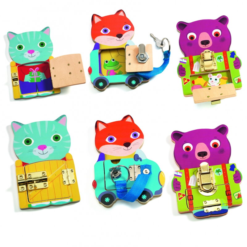 Djeco - Drevená edukatívna hra: Locktou