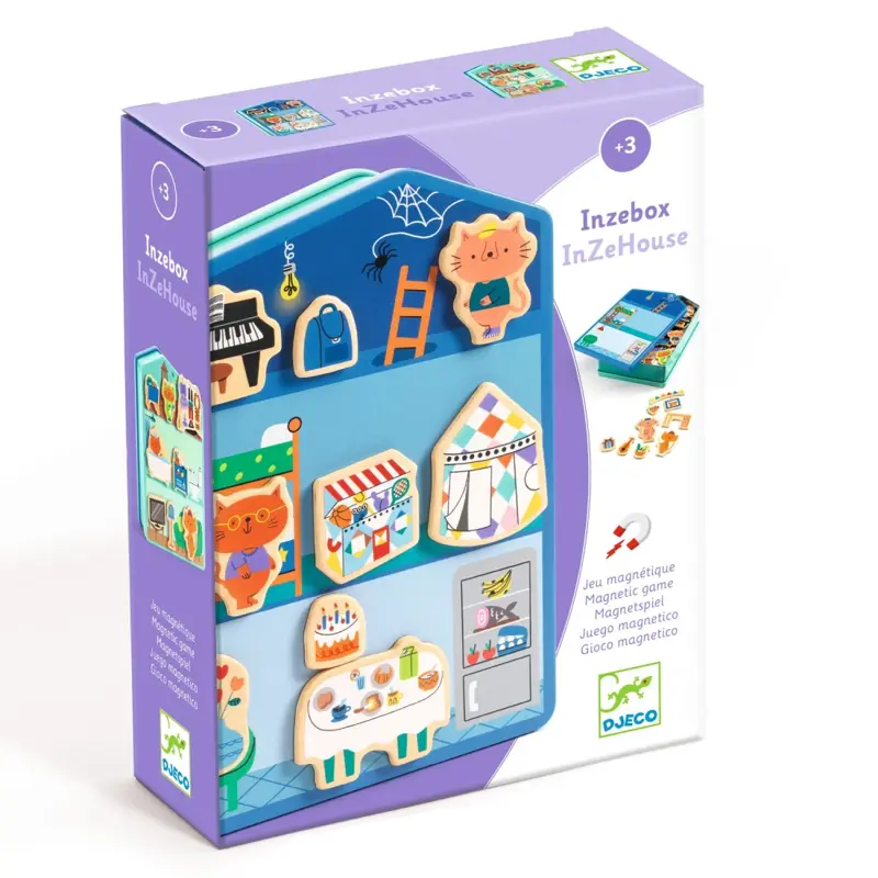 Djeco - Magnetická hračka InZeBox Domček