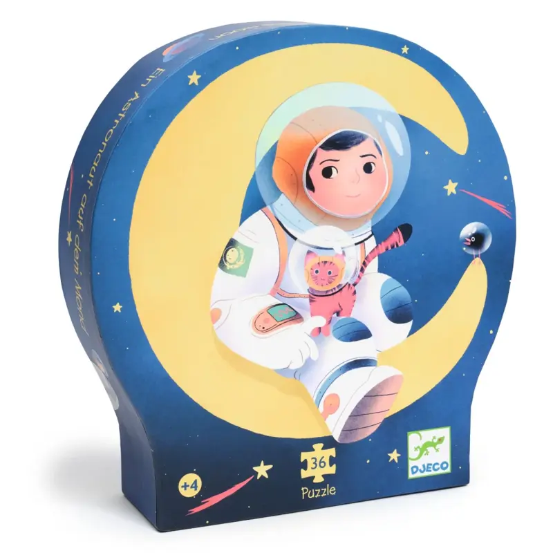 Djeco - Siluetové puzzle Astronaut na Mesiaci 36 ks