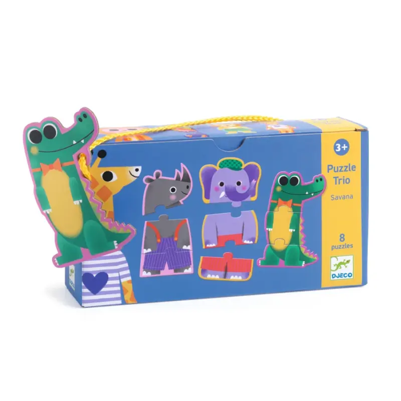 Djeco - Puzzle Trio Savana