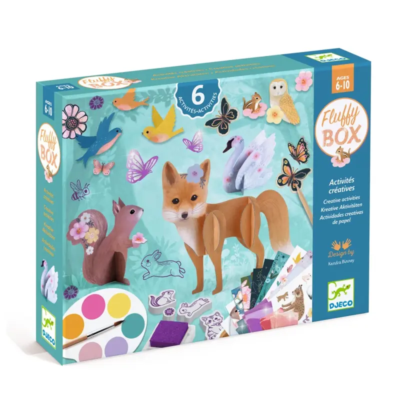 Djeco - Veľká kreatívna sada 6 aktivít Fluffy box