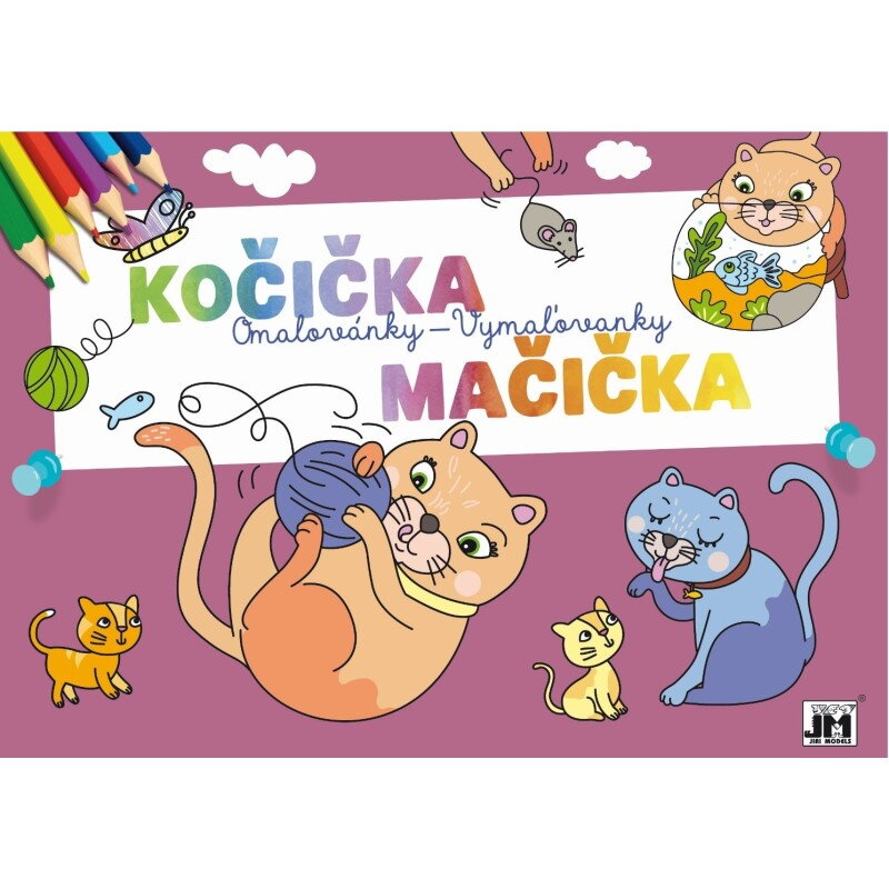 Mačička, vymaľovanka, A5