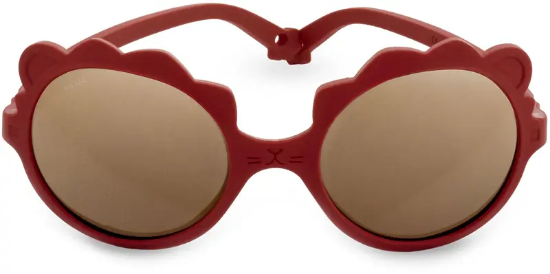KiETLA - Slnečné okuliare LION 2-4 roky červená/sienna