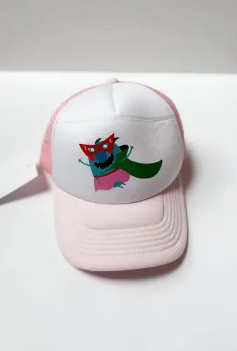 Lamama - Šiltovka ružová Superhero