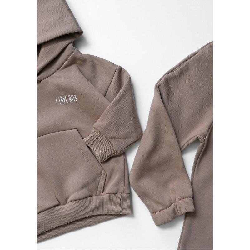 I LOVE MILK - Tepláková súprava s logom - béžová